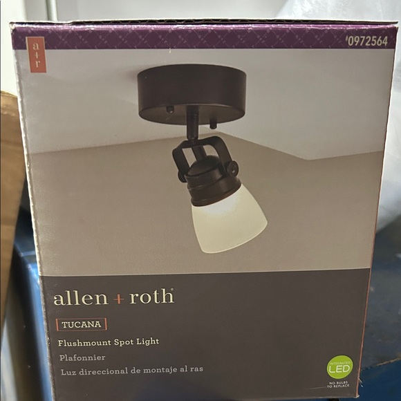 Allen + Roth Bronze Flushmount Spot Light - Picture 2 of 3